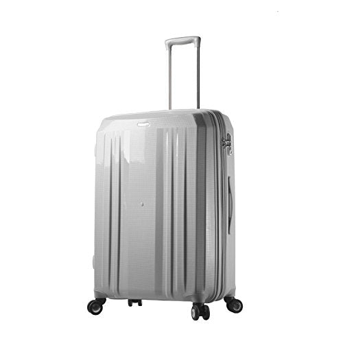 Mia Toro M1227-28In-Wht Italy Duraturo Hardside 28" Spinner, White