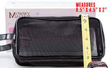 Black Mesh Makeup Bag, Cosmetic Bag, Toiletry Bag, Travel-friendly, Series 2 by Mommy Makeup.