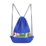 Waterproof Drawstring Beach Tote Shoulder Bag School Travel Dance Sack Backpack