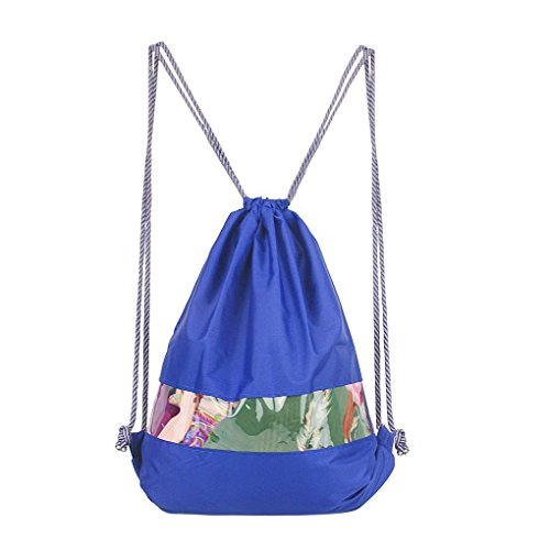 Waterproof Drawstring Beach Tote Shoulder Bag School Travel Dance Sack Backpack