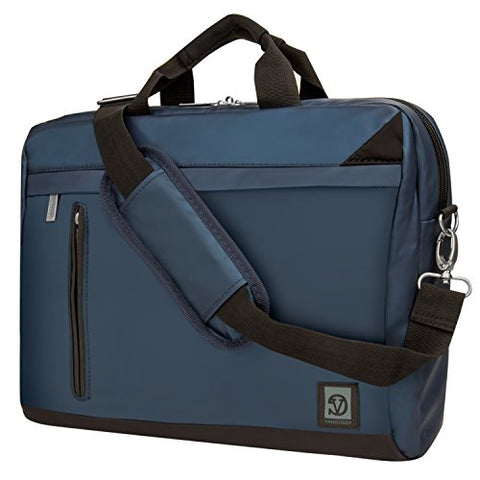 VanGoddy Adler Briefcase Messenger Bag Dell 14 to 15.6-inch Laptops (Blue)