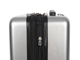 BCBGeneration Luggage Hardside 3 Piece Suitcase Set with Spinner Wheels (One Size, Urban Bohemia Silver)
