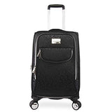 BEBE Women's Carissa 21" Expandable Spinner Carry Tossed Black