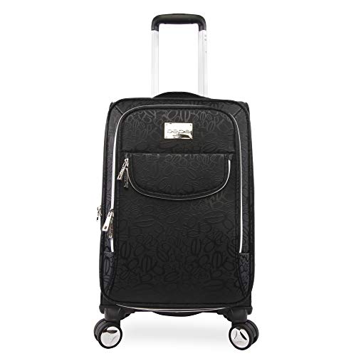 BEBE Women's Carissa 21" Expandable Spinner Carry Tossed Black