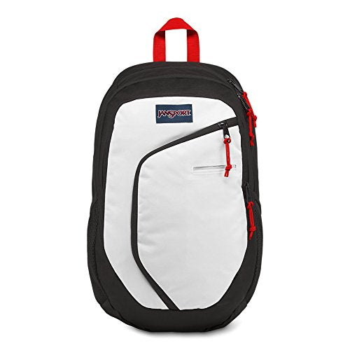 Jansport Interface Laptop Backpack - White/Black/Red Tape
