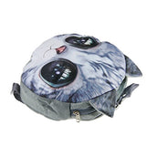 FakeFace Round 3D Animal Toddlers Kid's Backpack Snack Bag School Bag