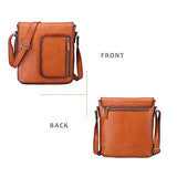 Banuce Small Vintage Full Grains Italian Leather Messenger Bag for Men Women Business Shoulder