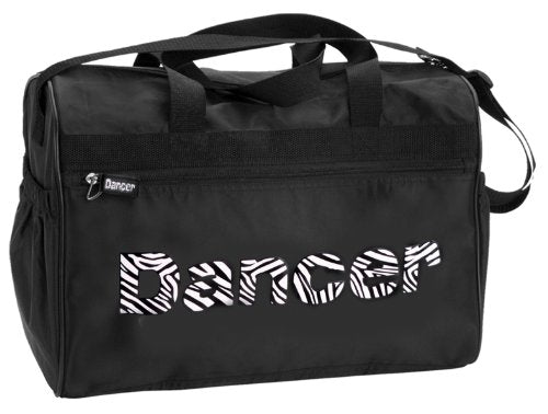 Dansbagz Zebra"Dancer" Duffel Bag One Size Black
