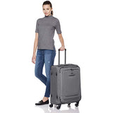Amazonbasics Premium Expandable Softside Spinner Luggage With Tsa Lock- 25 Inch, Grey