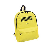 X-Happy Nylon Preppy Chic Five-Stroke Armband Shoulder Backpack (Yellow)