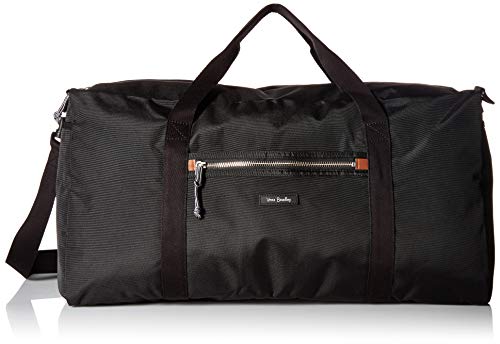Vera Bradley Lighten Up Large Travel Duffel, Polyester, black