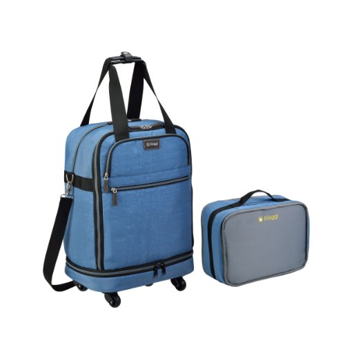 Biaggi Zipsak Micro Fold Spinner Carry-On Suitcase - 22-Inch Luggage - As Seen as Shark Tank -