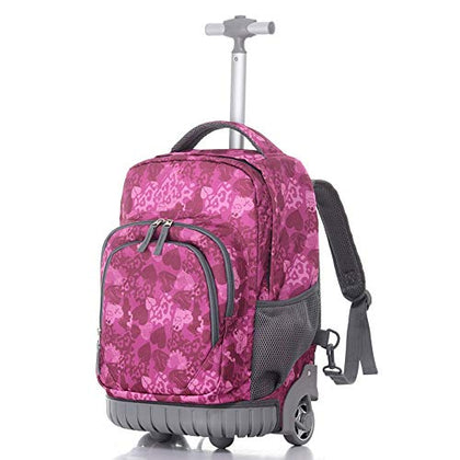 Yexin Oxford Cloth Waterproof Trolley School Bag, Children'S Student Backpack,Large Load,