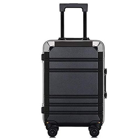 XDD Business Aluminum Frame Trolley Case,Pc Suitcase Universal Wheel 20 Inch Boarding Student Password Lock Luggage,G