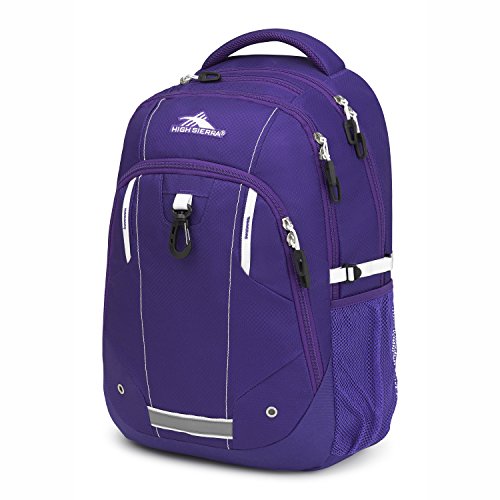 High Sierra Zestar Backpack Deep Purple/White