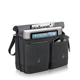 Solo Thompson 15.6 Inch Briefcase with Padded Laptop Compartment, Black/Grey