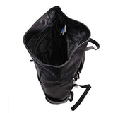 McKlein, S Series, Kennedy, Pebble Grain Calfskin Leather, 17" Leather Dual Access Laptop Backpack, Black (88735)