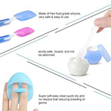 Travel Bottles , Wedama Leakproof Silicone Travel Containers with 6 Pcs TSA Approved Squeezable 3/2oz Travel Bottles & Accessories for Cosmetic Shampoo Conditioner Lotion Soap Liquids Toiletries