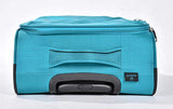 Ornate Ultra Light Weight Soft Suitcase - Carry On Luggage With Spinner Wheels (Sea Foam Green)