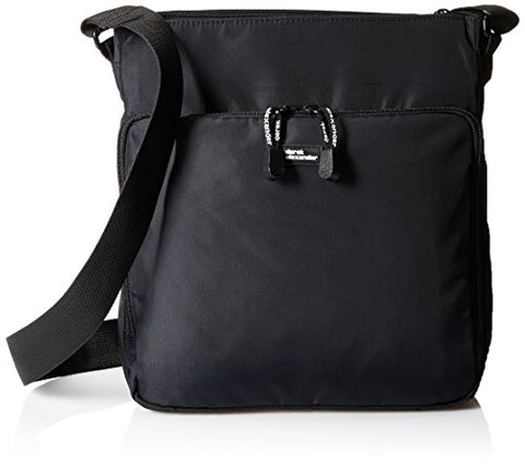 Derek Alexander Top Bucket Bag With Front Zip Organizer, Black