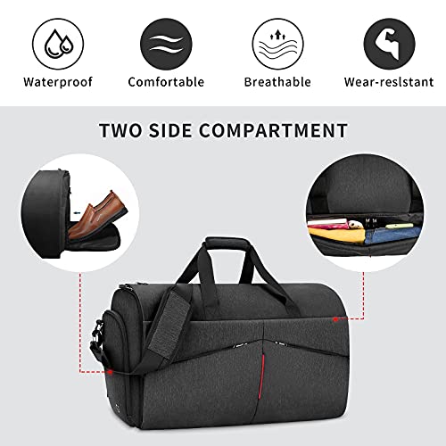 Convertible Men's Suit Garment Bag Carry On Travel Luggage Gym Sports  Duffel Bag