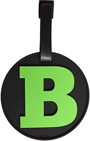 Luggage Tag Initial Letter Bag Tag Alphabet 3-D Personalized Reinforced Bendable Heavy Duty Id