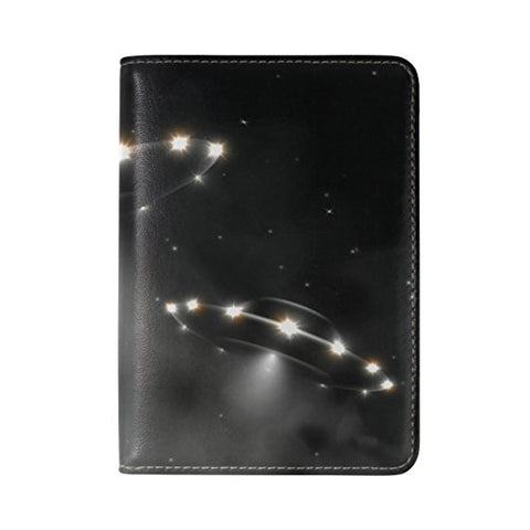 Dynamic UFO Genuine Leather UAS Passport Holder Travel Wallet Cover Case