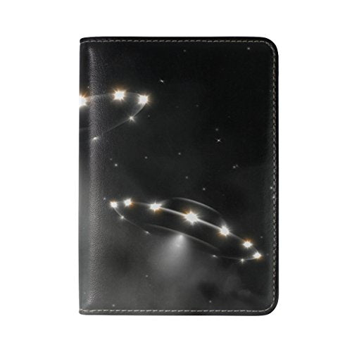 Dynamic UFO Genuine Leather UAS Passport Holder Travel Wallet Cover Case