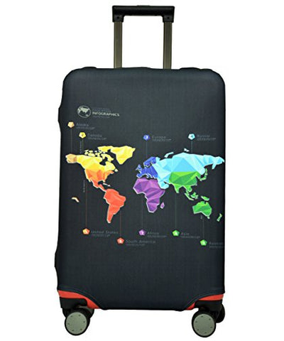 Spandex Luggage Cover for Travel- HoJax Suitcase Protective Bag Cover for Samsonite Delsey Fit