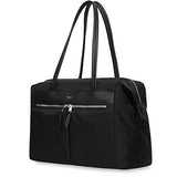 Knomo Mayfair Nylon Curzon Fold Down Shoulder Bag 15" - Black (Black)