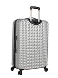 Steve Madden Armor 3 Piece Luggage Set Hardside Suitcase With Spinner Wheels … (One Size, Armor Silver)