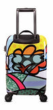 Heys Usa Luggage Britto Flowers 22 Inch Hard Side Carry On Suitcase, Multi-Colored, One Size