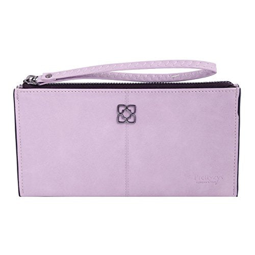 Damara Womens Multilayer Wristlet Clutch Purse With Alloy Detail,Purple