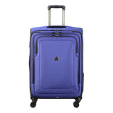 Delsey Luggage Cruise Lite Softside 25" Exp. Spinner Suiter Trolley, Blue