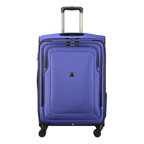 Delsey Luggage Cruise Lite Softside 25" Exp. Spinner Suiter Trolley, Blue