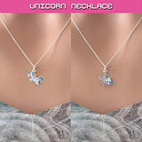 RLGPBON Unicorn Gifts for Girl Drawstring Backpack/Makeup Bag/Unicorn Pendant Necklace/Bracelet/Hair Ties