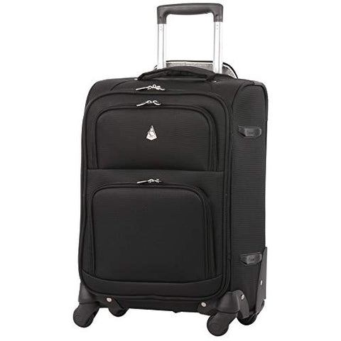 Large Capacity Maximum Allowance 22x14x9 Airline Approved Delta United Southwest Carry On Spinner Luggage Cabin Bag | Rolling Travel Suitcase Lightweight Soft Shell Trolley | 19.5x14x9in Body Size
