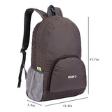 ABage Unisex Ultralight Backpack Nylon Waterproof Packable Hiking Travel Backpack, Grey