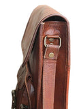 Vintage Craft Genuine 11 Inch Leather Shoulder Messenger Bag Ipad Satchel Bag
