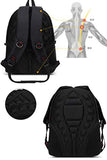 Laptop Backpack Men's Travel Bags Multifunction Rucksack Waterproof Oxford Black Computer Backpacks
