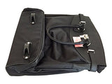 Trendy Flyer Computer/Laptop Rolling Bag 2 Wheel Case Plain Black