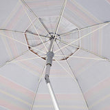 AmazonBasics Beach Umbrella - Blue/Red Striped