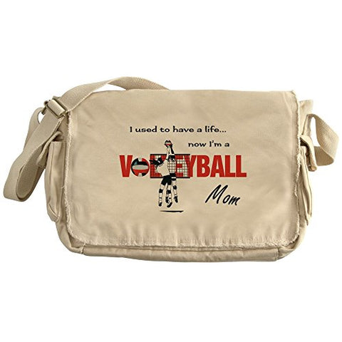 Cafepress - Volleyball Mom - Unique Messenger Bag, Canvas Courier Bag