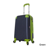 BRIO Luggage 22-inch Hardside Carry On Suitcase with Spinner Wheels Green