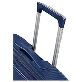 AMERICAN TOURISTER Soundbox - Spinner 55/20 Expandable Suitcase, 55 cm, 35.5 liters, Blue (Midnight Navy)