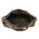 Canyon Outback Falls Canyon 22-Inch Leather Cabin Duffel Bag, Black, One Size