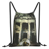 SLDFJLATEE Por-cupine TRE-e Drawstring Backpack/Outdoor Portable Backpack Sports and Fitness Backpack