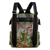 Backpack Red Fruit Beautiful Tree Bird Mens Laptop Backpacks Hiking Bag School Daypack