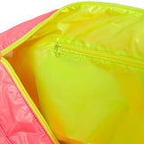 FUEL Hot Pink Gym Bag Duffle Zipper Weekender for Women Duffel Weekend Carry On with Zipper Pocket