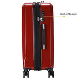 Travel Joy Luggage Set Expandable Suitcase Carry On TSA Locks Lightweight Spinner Wheels ABS+PC Premium Hardshell Luggage 20 24 28 inch 3 Piece Sets